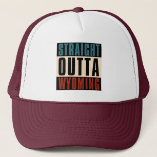 Straight Outta Wyoming Michigan MI Trucker Hat