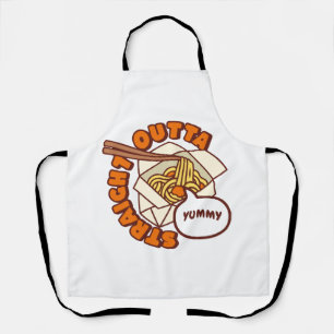 Straight Outta Yummy Ramen Noodles Apron