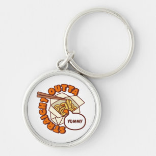 Straight Outta Yummy Ramen Noodles Key Ring