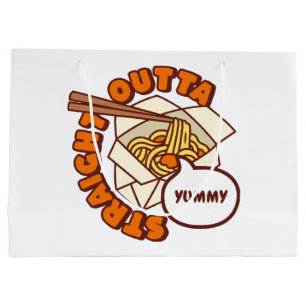 Straight Outta Yummy Ramen Noodles Large Gift Bag