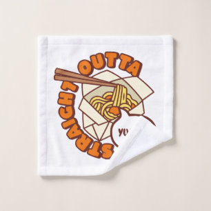 Straight Outta Yummy Ramen Noodles Wash Cloth