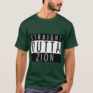 Straight Outta Zion Illinois Oversized T-Shirt