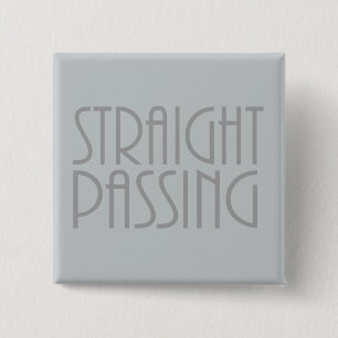 Straight Passing 15 Cm Square Badge