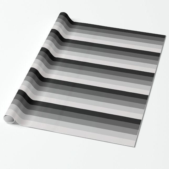 STRAIGHT PRIDE STRIPES DESIGN -.png Wrapping Paper (Unrolled)