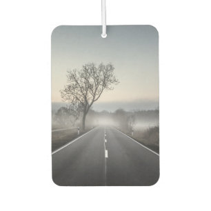 Straight scenic country road car air freshener