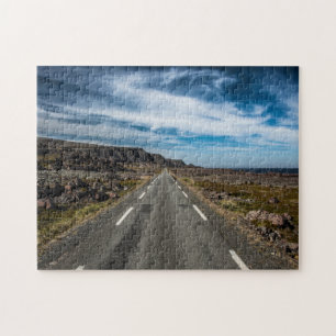 Straight Scenic Road Trip Jigsaw Puzzle