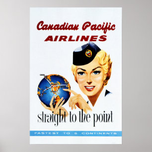 Straight To The Point Fastest To 5 Continents Old Poster