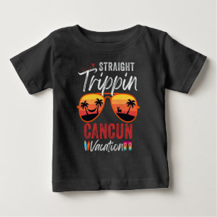 Straight Trippin Cancun Mexico Couples Family 2025 Baby T-Shirt