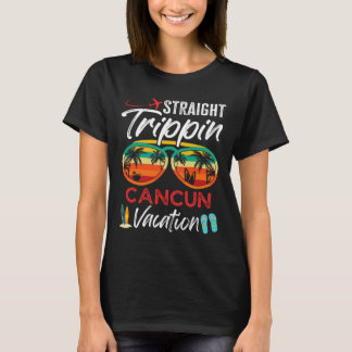 Straight Trippin Cancun Mexico Couples Family Vaca T-Shirt