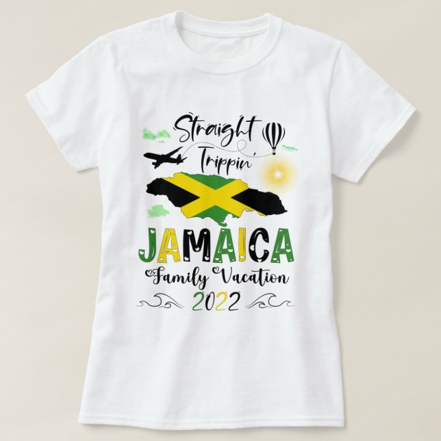 Straight Trippin Custom Shirt Jamaica (Design Front)