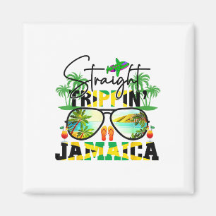 Straight Trippin' Jamaica Vacation 2025 Birthday F Magnet