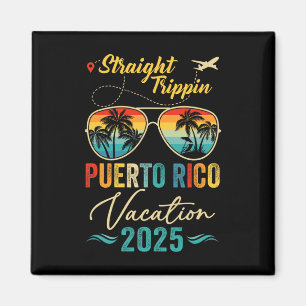 Straight Trippin Puerto Rico 2025 Family Summer Va Magnet