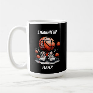 Straight Up Basketball Player Coffee Mug