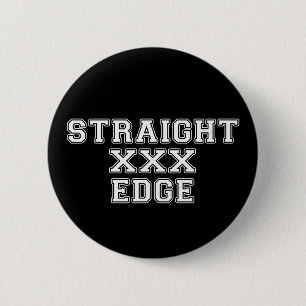 Straightedge 6 Cm Round Badge