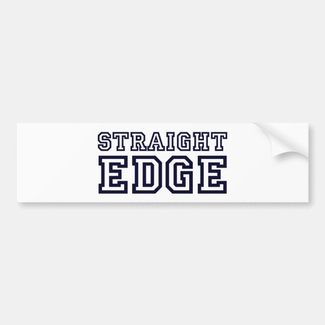 StraightEdge Bumper Sticker (Front)