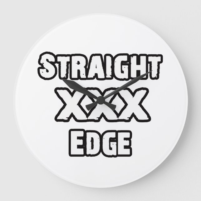 Straightedge Large Clock (Front)