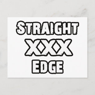 Straightedge Postcard