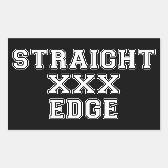 Straightedge Rectangular Sticker (Front)