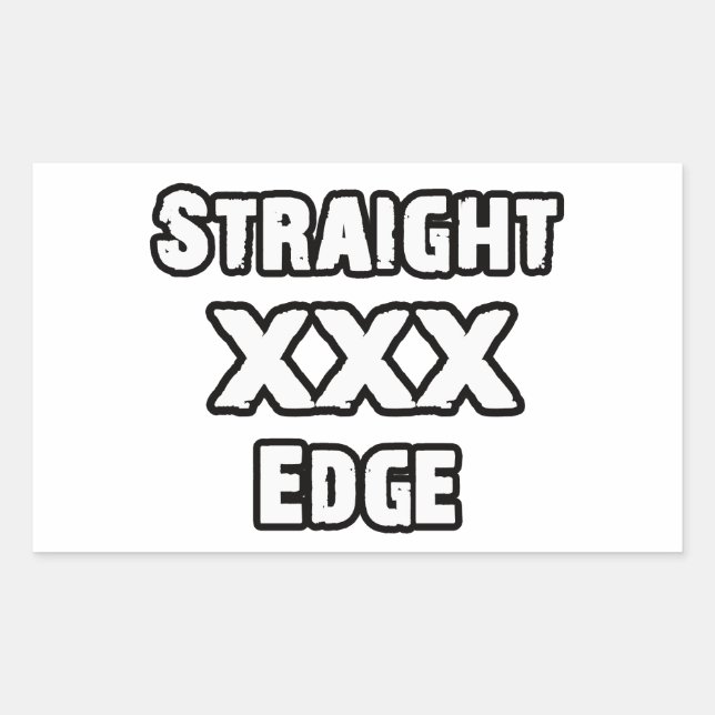 Straightedge Rectangular Sticker (Front)