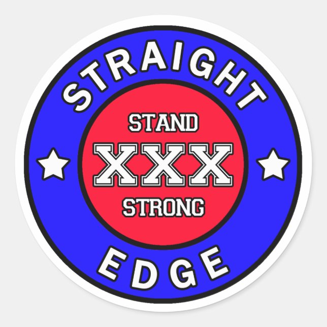 Straightedge sticker (Front)