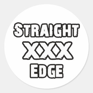 Straightedge sticker