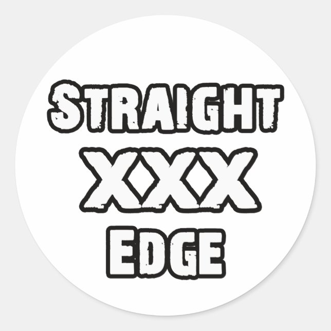Straightedge sticker (Front)
