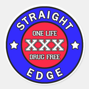 Straightedge sticker