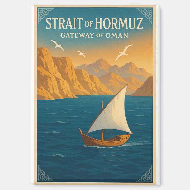 Strait of Hormuz – Gateway of Oman Magnet (Front)