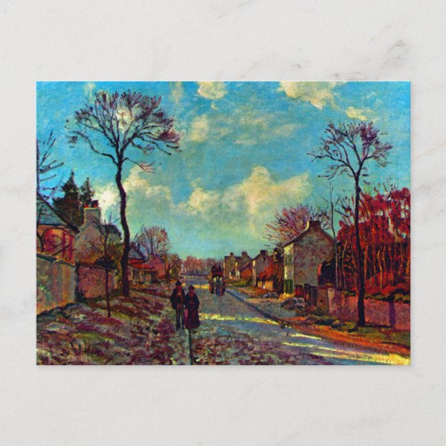 Strait Of Louveciennes art by Camille Pissarro Postcard (Front)