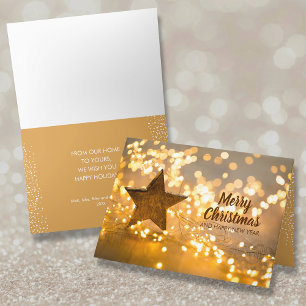 Strand of Christmas Lights Holiday Card