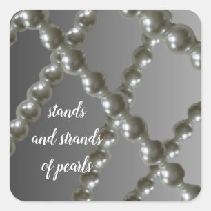 Strands and Strands of Pearls Sticker