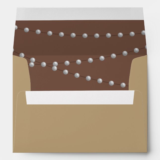 Strands of Pearls on Brown Envelope (Back (Bottom))