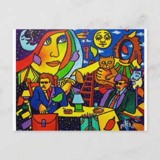 Strange 6 by Piliero Postcard