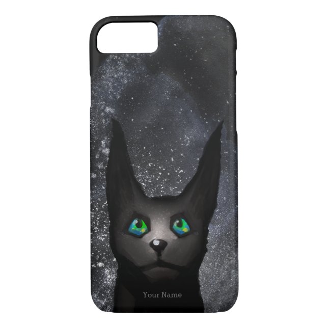 Strange Alien Cat - Night Sky Case-Mate iPhone Case (Back)