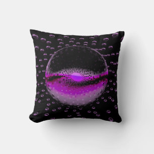Strange Alien Orbs Emitting A Soft Pink Light Cushion