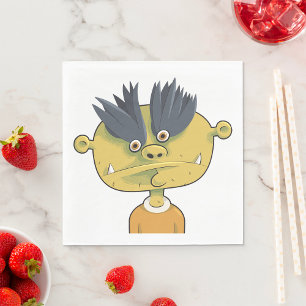 Strange Alien Person Napkin