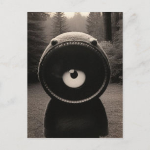 Strange Bizarre Forest Creature Halloween  Postcard