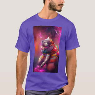 Strange Cosmonaut Kitty Cat T-Shirt