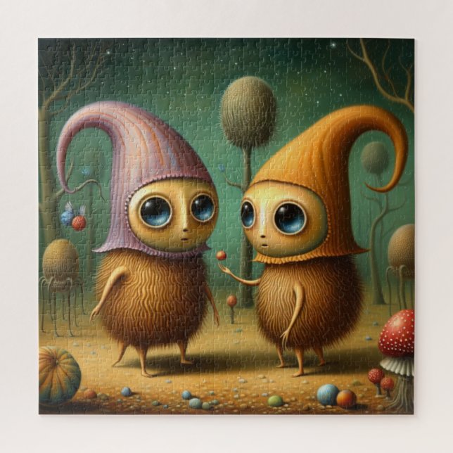 Strange creatures jigsaw puzzle (Vertical)