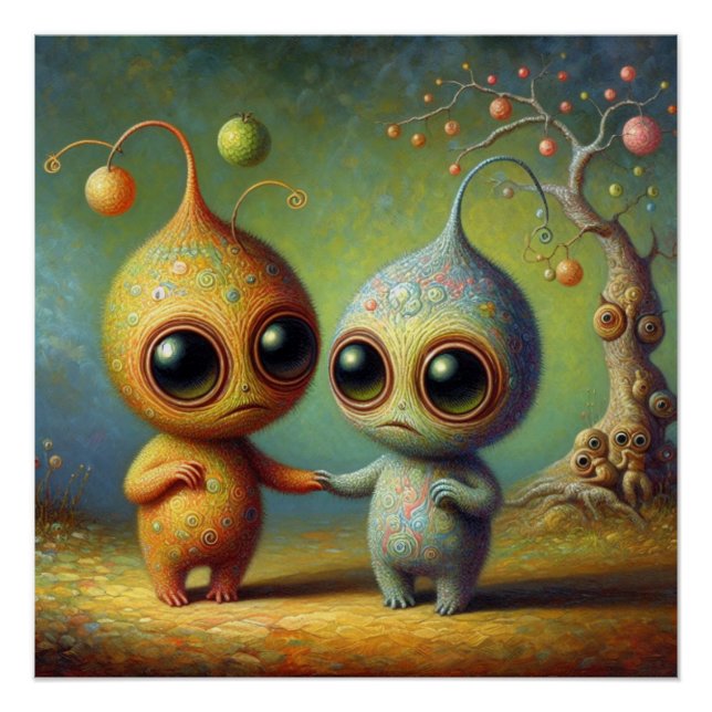 Strange creatures poster (Front)