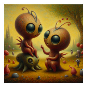 Strange creatures poster