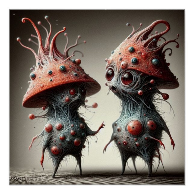 Strange creatures poster (Front)