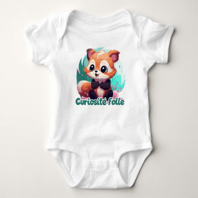 Strange curiosity baby bodysuit (Front)