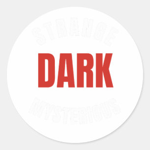 strange dark and mysterious, Mr. Ballen  Classic Round Sticker