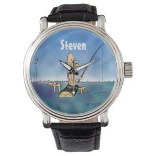 Strange Day Fishing Personalised Funny Watch