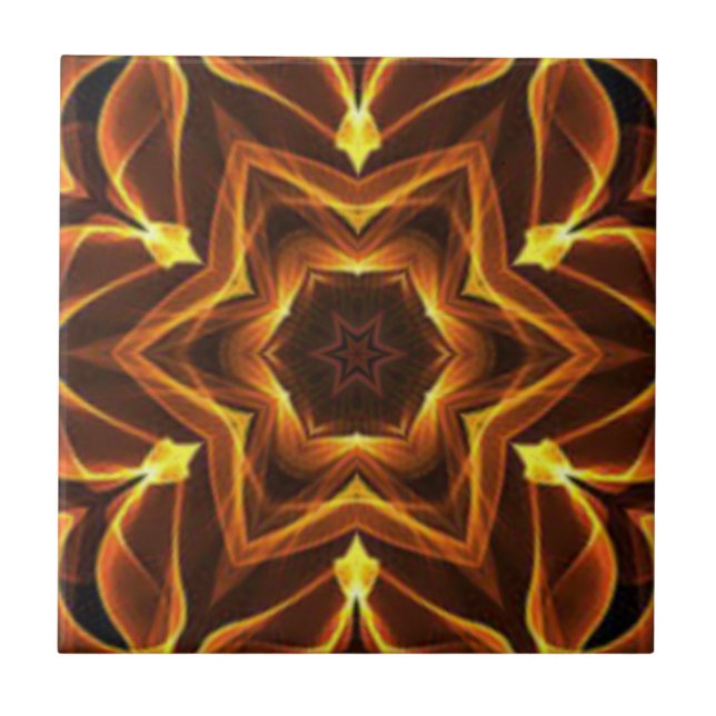  Strange/Exotic Design 03D~ Out Of The Crucible ~  Ceramic Tile (Front)