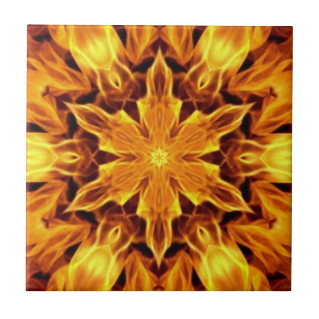 Strange/Exotic Design 05A~ Out Of The Crucible ~  Ceramic Tile (Front)