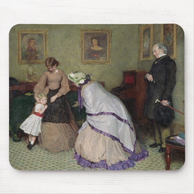 Strange Faces (w/c & bodycolour on paper) Mouse Pad (Front)