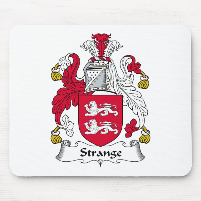 Strange Family Crest Mouse Pad (Front)