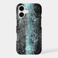 Strange fibrous texture in clear blue and black